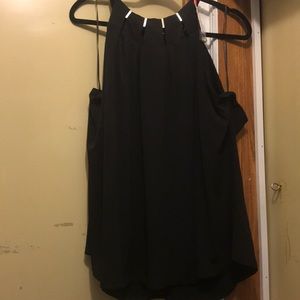 Black tank top blouse